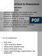 Administrasi & Pemasaran