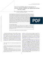 Early Development of Comorbidity Between Symptoms of Attention-Deficit/Hyperactivity Disorder (ADHD) and Oppositional Defiant Disorder (ODD)