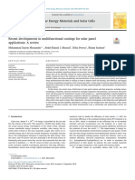 Recent Developments in Multifunctional Coatings For Solar Panel Applications A Review PDF