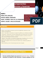 4.2 Componentes Lexicos, Patrones y Lexémas - Equipo 2 - Unidad 4 - 6g1B