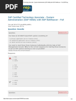 SAP Certified Technology Associate - System Administration (SAP HANA) With SAP NetWeaver - Full - ERPPrep