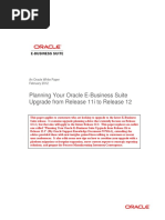 Planning Your Oracle E-Business Suite Upgrade From Release 11i To Release 12