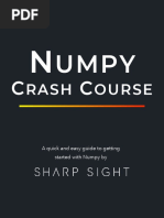 Numpy Crash Course - Sharp Sight