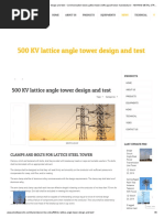 500 KV Lattice Angle Tower Design and Test