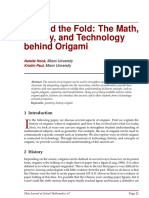 Beyond The Fold: The Math, History, and Technology Behind Origami