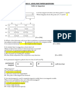 Level Past Paper Questions - Physics O: TOPIC-16 Magnetism PAPER-1 Multiple Choice