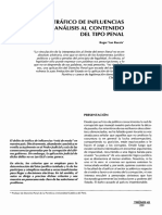 Trafico de Influencias, Analisis Al Contenido Del Tipo Peru