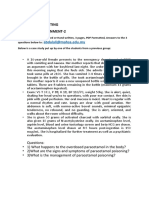 Case Study, Assignment - 2 Acute Poisoning