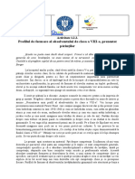 Activitate 1.2.2. Profilul de Formare Al Absolventului de Clasa A VIII-a Prezentat Părinților