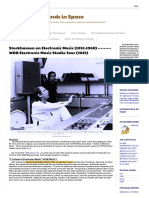 Stockhausen: Sounds in Space: Stockhausen On Electronic Music (1952-1960) WDR Electronic Music Studio Tour (2015)