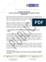 Contacto Sin Contagio. Orientaciones para Agentes Educativos Madres y Padres Comunitarios v1