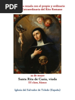 22 de Mayo. Santa Rita de Casia, Viuda. Propio y Ordinario de La Santa Misa