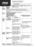 Guia de Aprendizaje Español Tercero