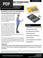 PGT120 Wolfgang Warmbier Personal Grounding Tester Data Sheet PDF