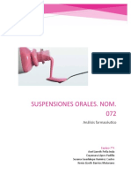 Suspensiones Orales