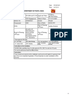 Department of Posts: India: Instruc Ons To The Candidate