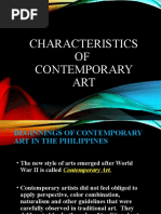 Characteristics of Contemporary Art