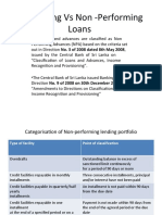 Performing Vs Non - Performing Loans