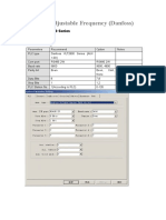 The VLT Adjustable Frequency (Danfoss) : HMI Setting