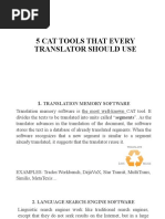 5 Cat Tools That Every Translator Should Use