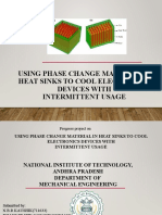 Using Phase Change Material in Heat Sinks To Cool Electronics Devices With Intermittent Usage