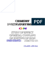 Coupling Effect of Iron Class 12 Project