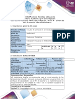 Guía de Actividades y Rúbrica de Evaluación - Paso 4 - Diseño de Una Propuesta Educativa Inclusiva