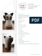 Grumpy Cat: Visit Our Blog For More Project Ideas and Patterns!