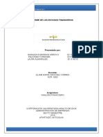 Informe de Estado Financiero