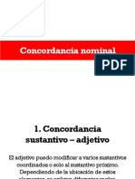 Concordancia Nominal