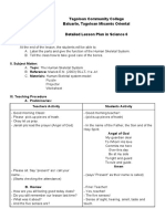 Tagoloan Community College Baluarte, Tagoloan Misamis Oriental Detailed Lesson Plan in Science 6