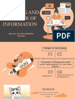 Encoding and Transfer of Information