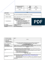 Daily Lesson Log School Grade Level Teacher Learning Area Teaching Dates and Time Quarter