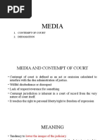 Media and Contempt of Court