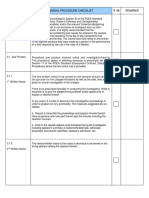 Filipino Crew Dismissal Procedure Checklist Remarks