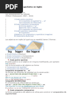 El Comparativo y Superlativo en Inglés