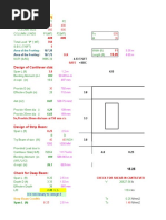 Design of Cantilever Slab:: Area of The Footing R