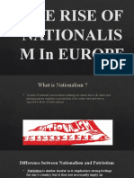 The Rise of Nationalism in Europe 1