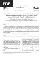 Article - The Effect of Extrusion Temperature On The Development of Deformation Microstructures in 5052 Aluminium Alloy Processed by ECAP