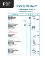 Estado de Resultados Primera