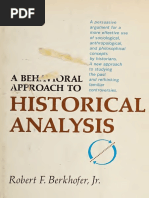 Berkhofer - A Behavioral Approach To Historical Analyisis PDF