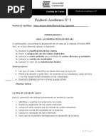 Desarrollo Pa3 Gestion de Costos