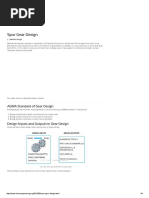 Spur Gear Design