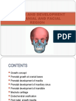 Growth and Development of Cranial and Facial Region