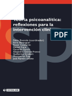 Teoría Psicoanalítica Reflexiones para La Intervención Clínica