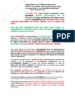 El Delito Imprudente en El Código Penal Peruano