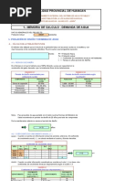 CALCULO DE DEMANDA DE AGUA POTABLE y ALCANTARILLADO