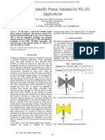 Dual Band Butterfly Planar Antenna For WLAN Applications