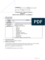 Redacción Científica y Académica - Consigna A