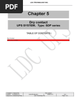 Dry Contact: UPS SYSTEM Type: SDP Series